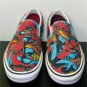 RARE Vans x Spider-Man Slip On Skate Shoes